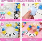 87 Pcs Friendship Lei Bracelet Birthday Banner Kit Necklace Garland - Image 5