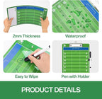 WISYOK Football Clipboard for Coaches, Dry Erase | Double Sided, for Football - Image 4