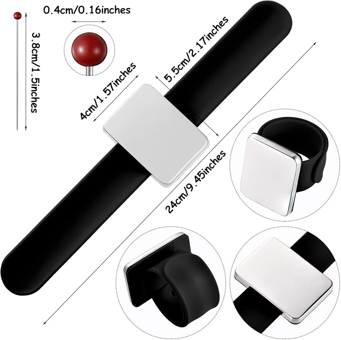 Magnetic Wrist Sewing Pincushion - Image 2
