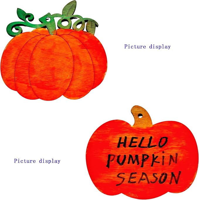 48PCS Unfinished Wood Pumpkin Cutouts - Image 6