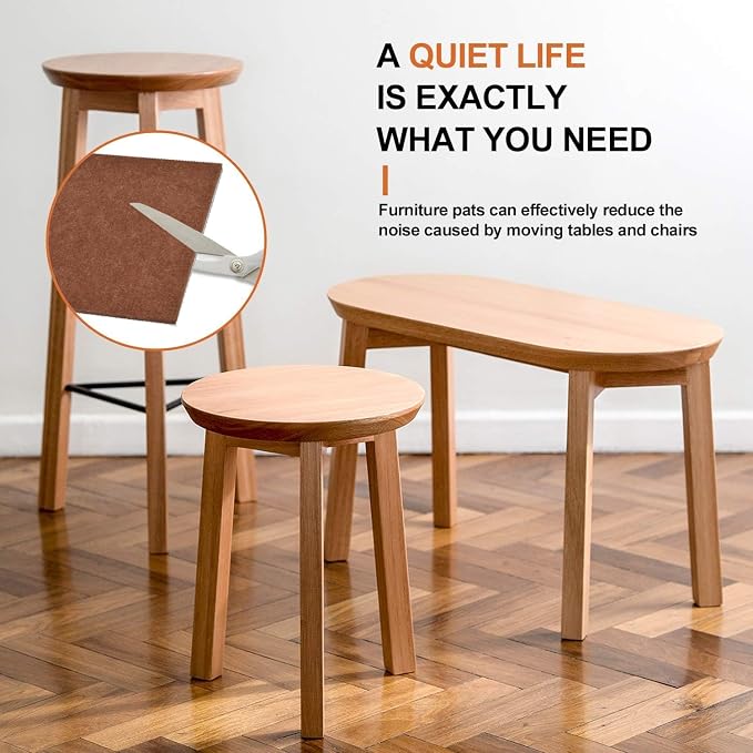 Furniture Pads 10 Pieces Self Adhesive Furniture Felt Pads, Anti Scratch - Image 5