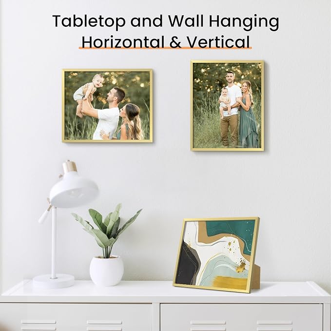 upsimples 8x10 Picture Frame Set of 3, Made of High Definition Glass - Image 5