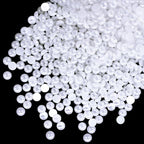 qiipii 1650PCS 5mm Small Pure White Round Half Round Pearls by qiipii