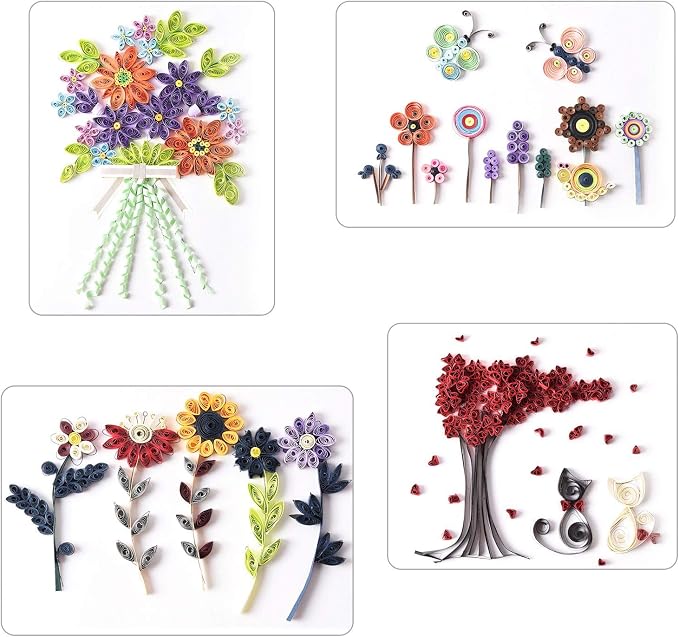 QTLCOHD 35 Colors 4200 Strips Paper Quilling Strips Set | Width 5mm Length 54cm - Image 5