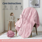 Wemore Fleece Weighted Blanket for Adults, Dual Sided Cozy Soft Sherpa Heavy - Image 7