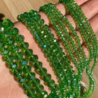 300pcs 8mm Crystal Glass Beads for Jewelry Making Faceted Rondelle Flat Beads - Image 3