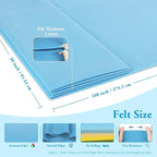 Sky Blue Fabric Sheet 108" X 36", 1.4mm Thick Large Soft Durable Flexible Craft - Image 2