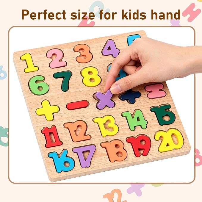 Wooden Puzzles for Toddlers 3-5, Boys & Girls, Montessori Toddler | 3 in 1 - Image 7