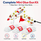 Mini Hot Glue Gun Kit with 30 Glue Sticks and Carrying Case, 15W Fast - Image 6