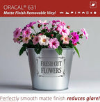 ORACAL 631 Matte Dark Grey Vinyl Durable Roll Easy to Weed Permanent Adhesive - Image 3