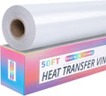 RENLITONG White Iron on Vinyl 12Inch by 50ft Roll Heat Transfer Vinyl by RENLITONG