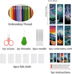DYAIANGMU Scenery 6 Pcs Cross Stitch Bookmark Kit - Image 2