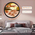TNSLGHS Moving Sand Art, Wall Mounted Sand Art Liquid Motion, 360°Rotate Moving - Image 2
