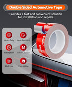 Double Sided Tape Heavy Duty, 15FT Outdoor Heat Resistant Automotive Waterproof - Image 3