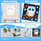 4 Pack Paint by Numbers Kit for Kids - Image 4