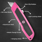 DIYSELF 2 Pack Box Cutter Retractable Heavy Duty Utility Knife, Ergonomic Razor - Image 5