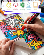 JusArt 14 Colors Jumbo Markers for Quick Bold Poster Banner Sign Lettering and - Image 4