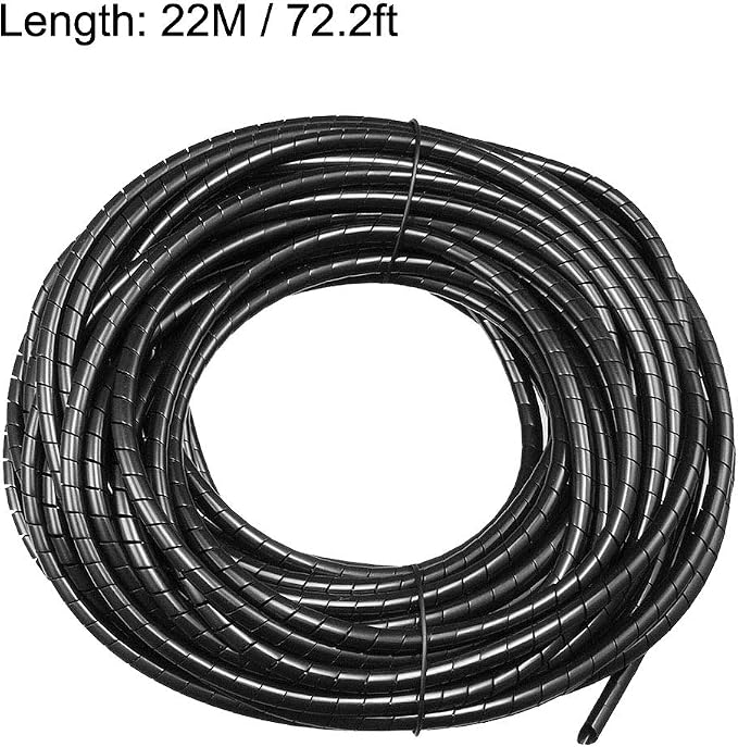 uxcell 2.8mm Flexible Spiral Cable Wrap Wire Cord Wraps Manage Cord 22M Length - Image 4