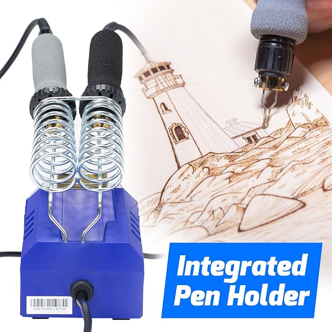 WEP 939D-VI Dual Pen Wood Burning Kit 250-750℃/482-1382℉ A/B Toggle Wood - Image 6