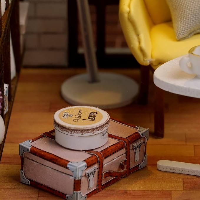 CUTEROOM DIY Doll House Miniature Furniture Wooden House Kit - Image 8