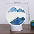 rysnwsu Moving Sand Art Picture Round Glass 3D Deep Sea Sandscape in Motion - Image 7