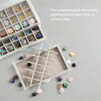 Rock Display Case, 54 Girds Rock Collection Display, Rock Collection Box - Image 5