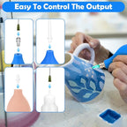 98 PCS Pottery Tools Supplies Precision Tip Applicator, Clay Slip Trailing - Image 4