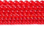 96PCS 8mm Garnet Red Glass Crystal Beads by NaturalStoneBeads