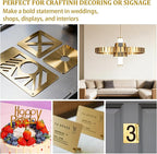 JMIATRY 4PCS Gold Acrylic Sheet 12x16X1/8 Gold Mirror Acrylic Sheets | 3mm Thick - Image 7
