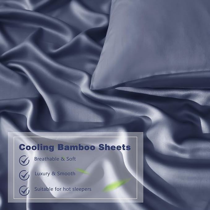 Homiest Cooling Pillow Cases King Size Set of 2, 100% Rayon Derived from Bamboo - Image 4