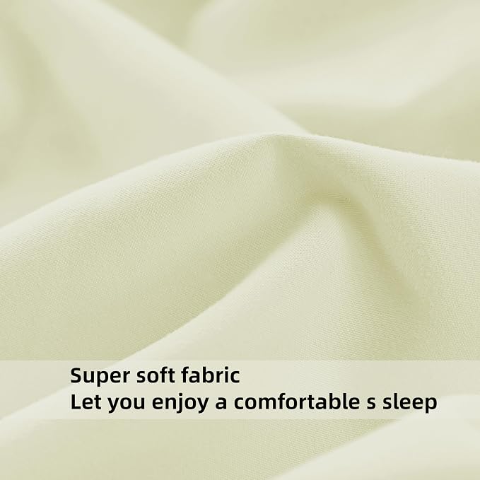 HBHLFZ Twin XL Fitted Sheet Only, Soft Breathable Bottom Sheet - Image 4