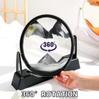 ZSDSZDZY Moving Sand Art Picture Liquid Motion, 3D Quicksand Décor, Deep Sea - Image 3