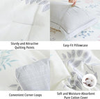 LEMIROE White Cotton Comforter Queen Size 3Pcs - Image 5