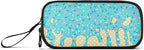 Teal Blue Ice Cream Print Pencil Case Box Boys Girls Large Pencil Pouch Zipper - Image 6