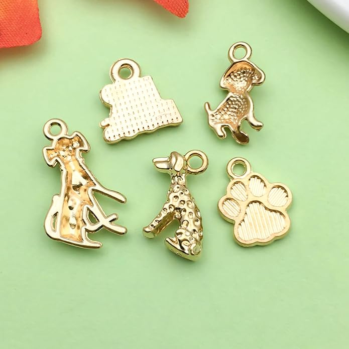 Valentine's Day Heart Charms Set, Decorative Rose and Flower Designs - Image 5