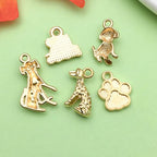 Valentine's Day Heart Charms Set, Decorative Rose and Flower Designs - Image 5