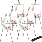 DAJAVE 6 Pack Display Easel Stand 63 Inch Folding Easels by DAJAVE