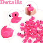 50pcs Mini Resin Flamingo Ducks, Tiny Flamingo Figurines to Hide, Miniature - Image 4