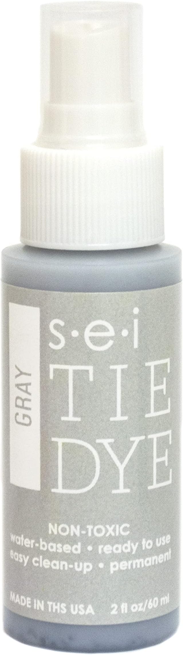 S.E.I. Grey Tie Dye Spray Bottle: 2oz. Non Toxic Fabric Dye Spray, DIY by SEI