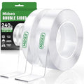 Double Sided Tape Heavy Duty, 2 Rolls 20 Feet Removable Waterproof Clear Nano by Unknown