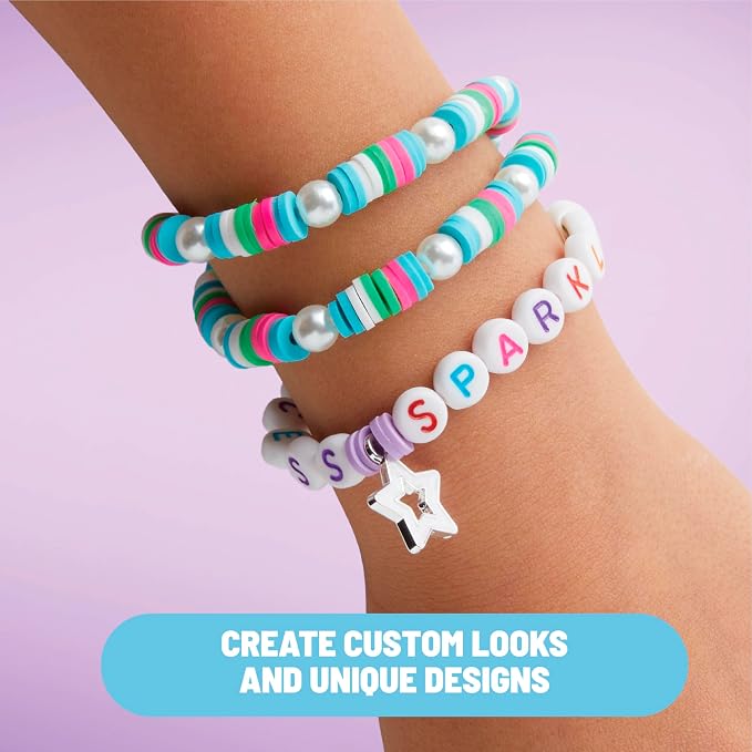 Claire’s DIY Bracelet Kit – 895-Piece Jewelry Making Supplies Set| Clay Heishi - Image 6