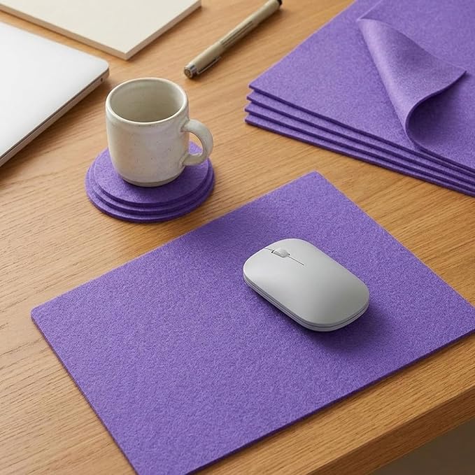 HaoFeiJH 6 Pcs Soft Purple Felt Fabric Sheets - Image 5