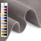 Light Gray Soft Felt Fabric Sheet, 1.6mm Thick by Grainear