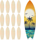 12 Pcs 12 Inch Unfinished Wood Surfboard Cutout by Anglechic