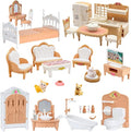 36Pcs Dollhouse Furniture Set, Miniature 1:12 Scale Dolls House Accessories by Unknown