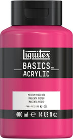Liquitex BASICS Acrylic Paint, 400ml Bottle, Medium Magenta by Liquitex