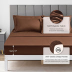 Love's cabin Queen Comforter Set Brown, 7 Pieces Queen Bed in a Bag, All Season - Image 6