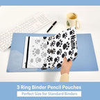 Custom Black Paws Print Pencil Pouch - Image 4