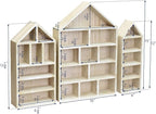 Ikee Design House-Shaped Wooden Shadow Cubby Box Display Shelf Organizer - Image 2