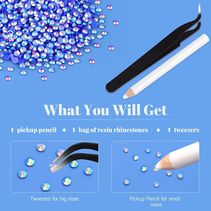 8000PCS 3mm Resin Jelly Rhinestones in Bulk, Bedazzling Flatback Crystals - Image 7